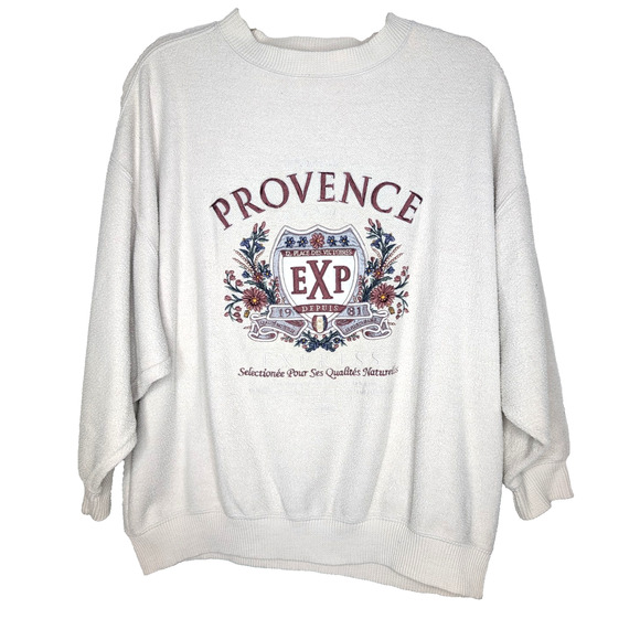 VTG 90s Express Athleisure Embroidered Collegiate Academia Crew Neck Sweatshirt - Picture 1 of 7